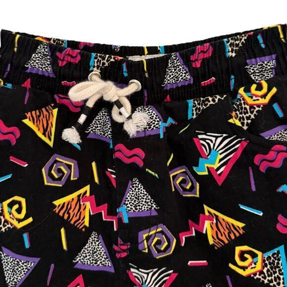 Raw Yarn Industries‎ Stretch Twill Shorts Men's Size M Retro 80s/90s Print - Picture 3 of 5